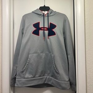 Gray storm Under Armour hoodie.